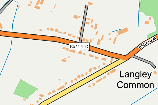RG41 4TR map - OS OpenMap – Local (Ordnance Survey)
