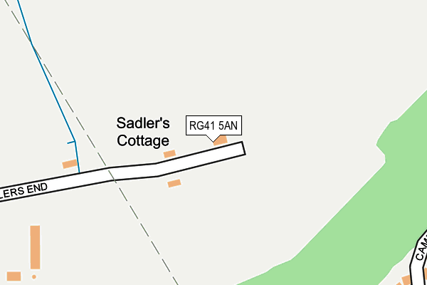 RG41 5AN map - OS OpenMap – Local (Ordnance Survey)