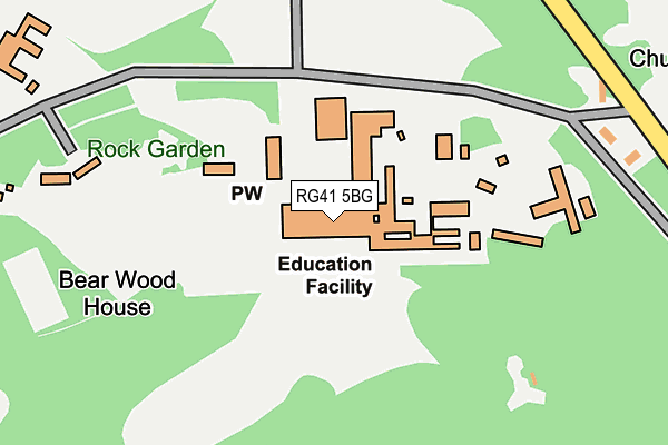 RG41 5BG map - OS OpenMap – Local (Ordnance Survey)