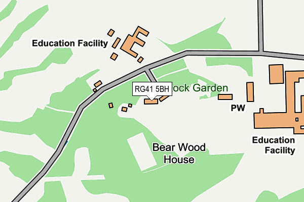 RG41 5BH map - OS OpenMap – Local (Ordnance Survey)