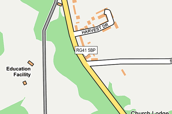 RG41 5BP map - OS OpenMap – Local (Ordnance Survey)