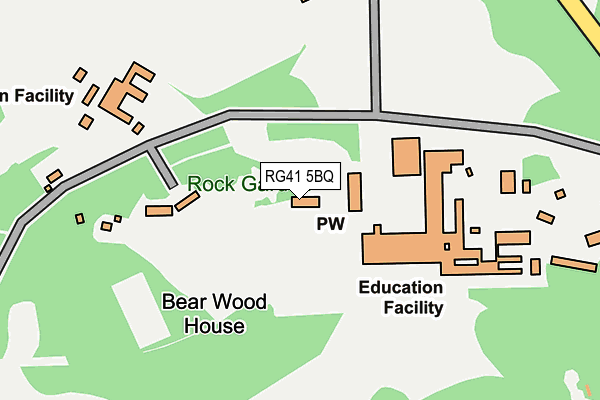 RG41 5BQ map - OS OpenMap – Local (Ordnance Survey)