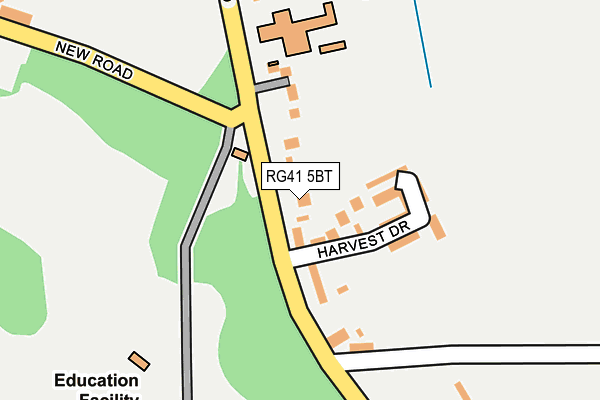 RG41 5BT map - OS OpenMap – Local (Ordnance Survey)