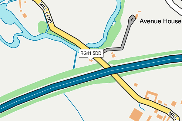 RG41 5DD map - OS OpenMap – Local (Ordnance Survey)