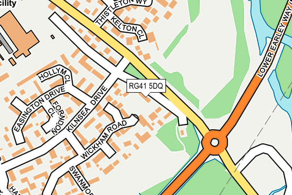 RG41 5DQ map - OS OpenMap – Local (Ordnance Survey)