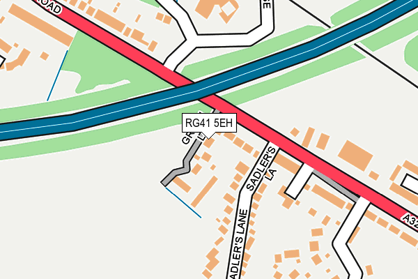 RG41 5EH map - OS OpenMap – Local (Ordnance Survey)