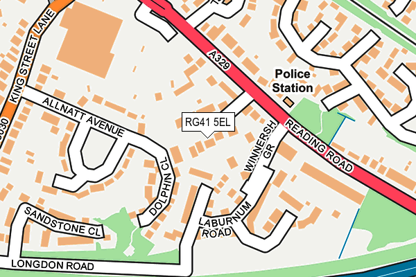 RG41 5EL map - OS OpenMap – Local (Ordnance Survey)