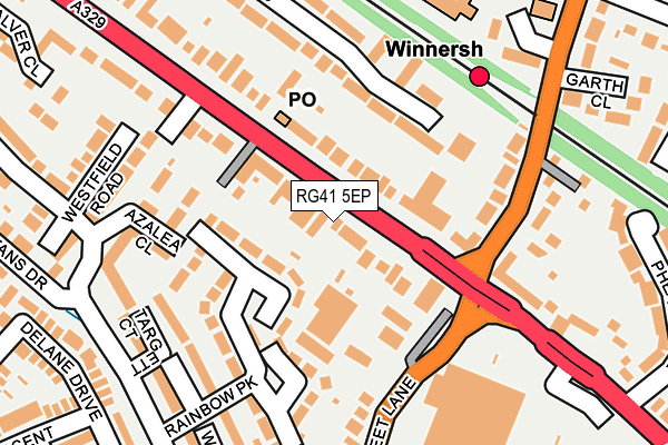 RG41 5EP map - OS OpenMap – Local (Ordnance Survey)