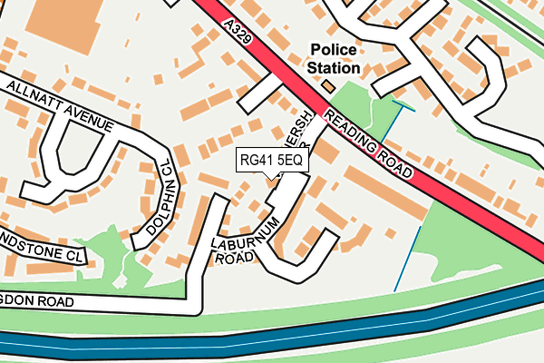 RG41 5EQ map - OS OpenMap – Local (Ordnance Survey)