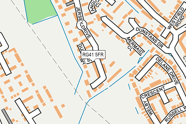 RG41 5FR map - OS OpenMap – Local (Ordnance Survey)