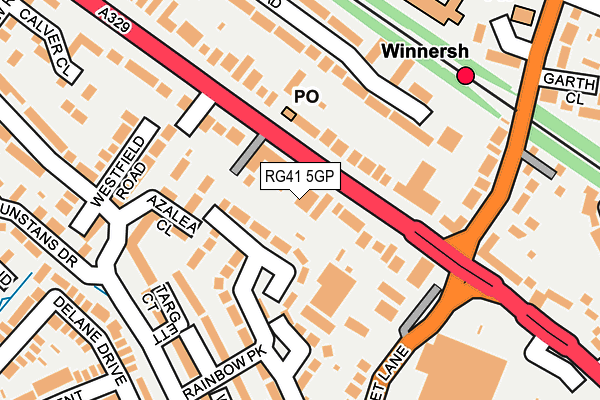 RG41 5GP map - OS OpenMap – Local (Ordnance Survey)