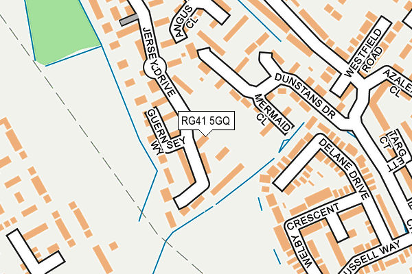 RG41 5GQ map - OS OpenMap – Local (Ordnance Survey)