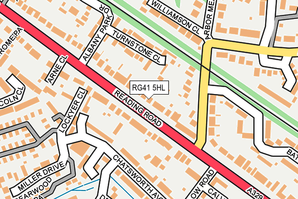 RG41 5HL map - OS OpenMap – Local (Ordnance Survey)