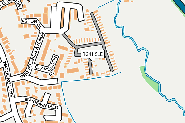 RG41 5LE map - OS OpenMap – Local (Ordnance Survey)