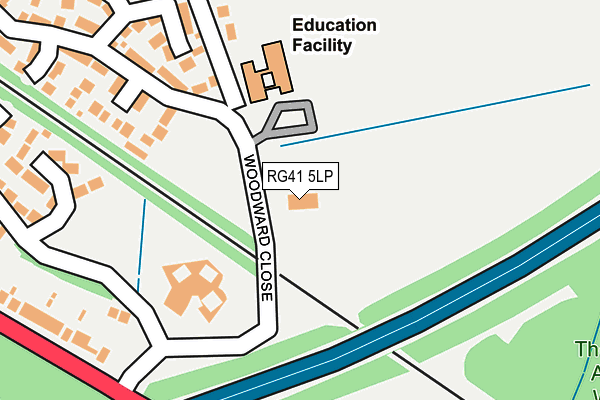 RG41 5LP map - OS OpenMap – Local (Ordnance Survey)