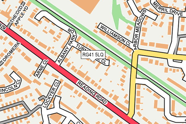 RG41 5LQ map - OS OpenMap – Local (Ordnance Survey)