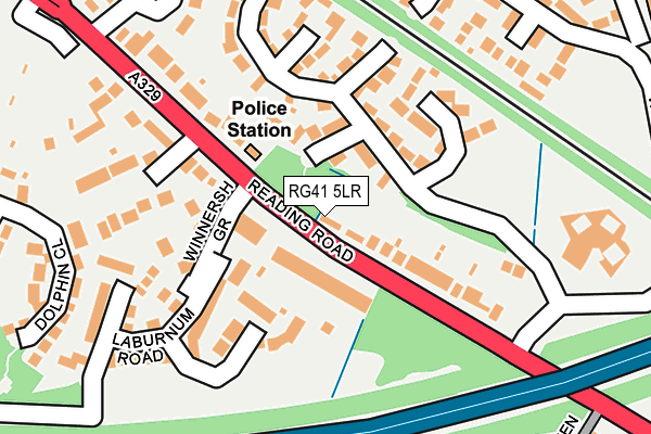 RG41 5LR map - OS OpenMap – Local (Ordnance Survey)