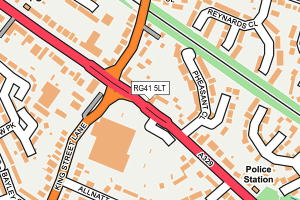 RG41 5LT map - OS OpenMap – Local (Ordnance Survey)