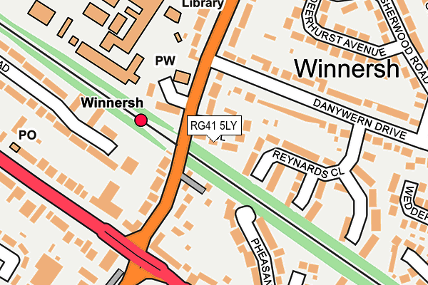 RG41 5LY map - OS OpenMap – Local (Ordnance Survey)