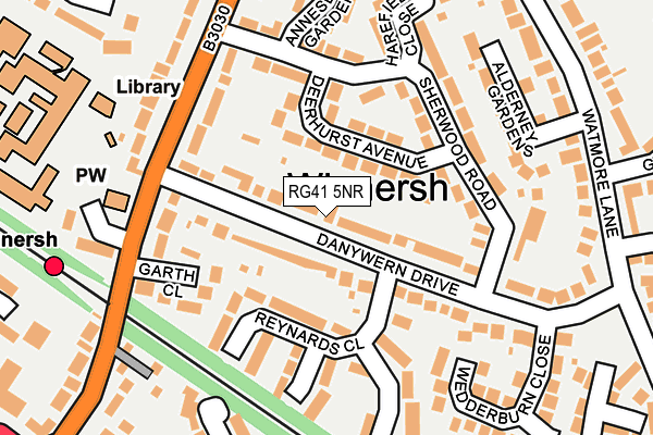 RG41 5NR map - OS OpenMap – Local (Ordnance Survey)