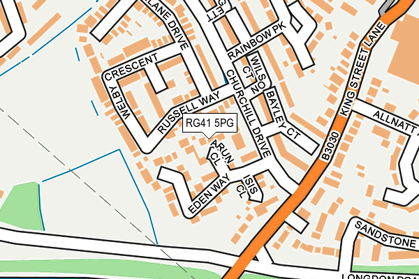 RG41 5PG map - OS OpenMap – Local (Ordnance Survey)