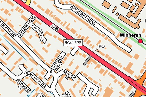 RG41 5PP map - OS OpenMap – Local (Ordnance Survey)
