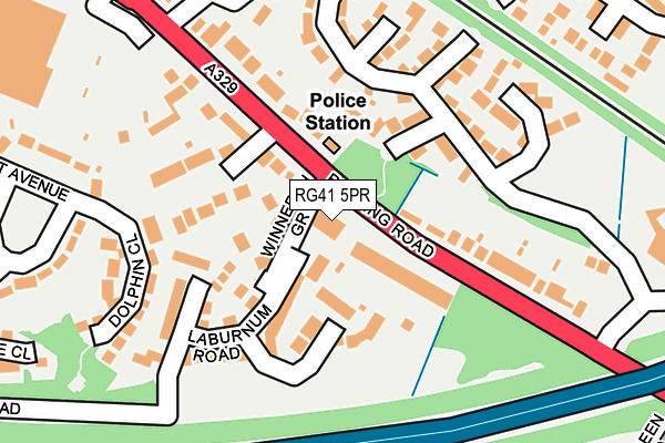 RG41 5PR map - OS OpenMap – Local (Ordnance Survey)