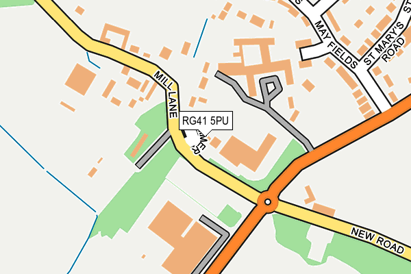 RG41 5PU map - OS OpenMap – Local (Ordnance Survey)