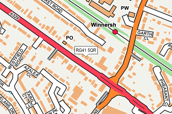 RG41 5QR map - OS OpenMap – Local (Ordnance Survey)