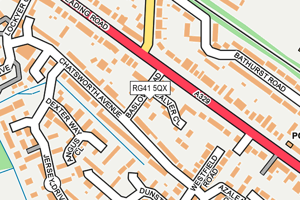 RG41 5QX map - OS OpenMap – Local (Ordnance Survey)