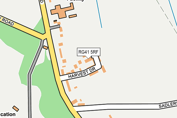 RG41 5RF map - OS OpenMap – Local (Ordnance Survey)