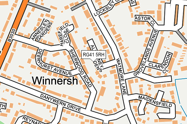 RG41 5RH map - OS OpenMap – Local (Ordnance Survey)