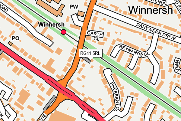 RG41 5RL map - OS OpenMap – Local (Ordnance Survey)