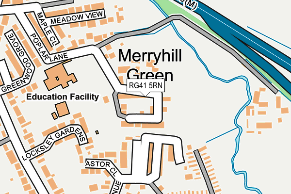 RG41 5RN map - OS OpenMap – Local (Ordnance Survey)