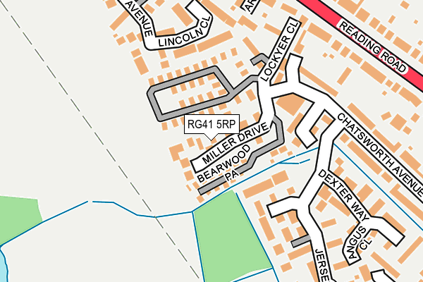RG41 5RP map - OS OpenMap – Local (Ordnance Survey)