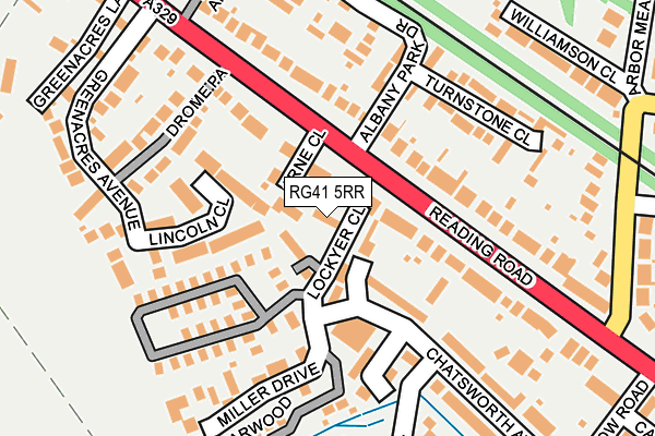 RG41 5RR map - OS OpenMap – Local (Ordnance Survey)