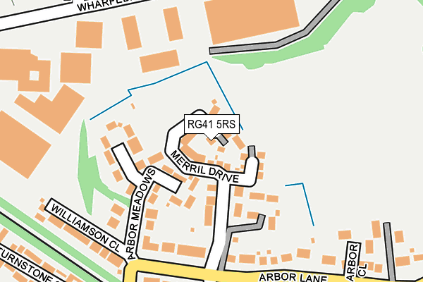 RG41 5RS map - OS OpenMap – Local (Ordnance Survey)