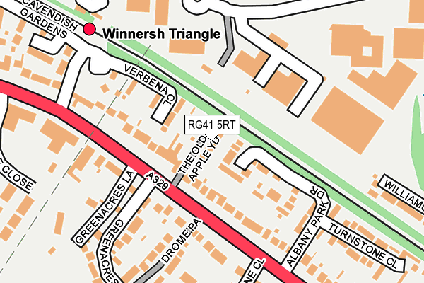 RG41 5RT map - OS OpenMap – Local (Ordnance Survey)