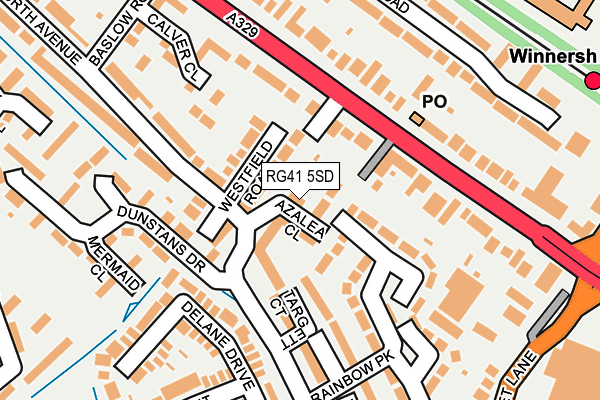 RG41 5SD map - OS OpenMap – Local (Ordnance Survey)