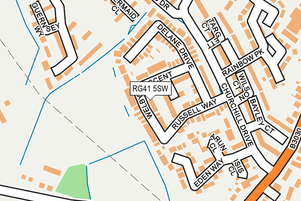 RG41 5SW map - OS OpenMap – Local (Ordnance Survey)