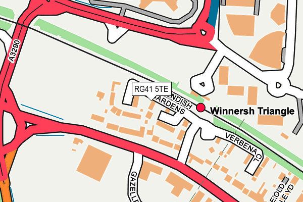 RG41 5TE map - OS OpenMap – Local (Ordnance Survey)