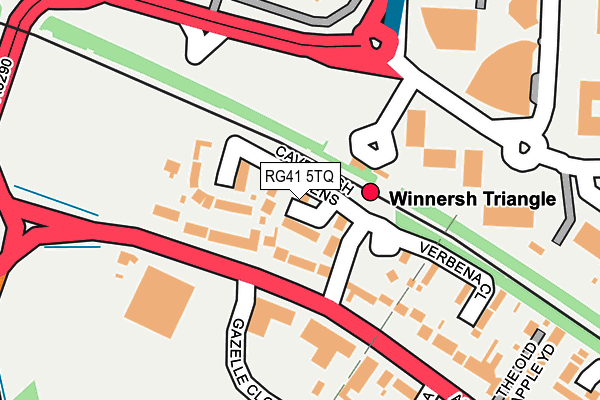 RG41 5TQ map - OS OpenMap – Local (Ordnance Survey)