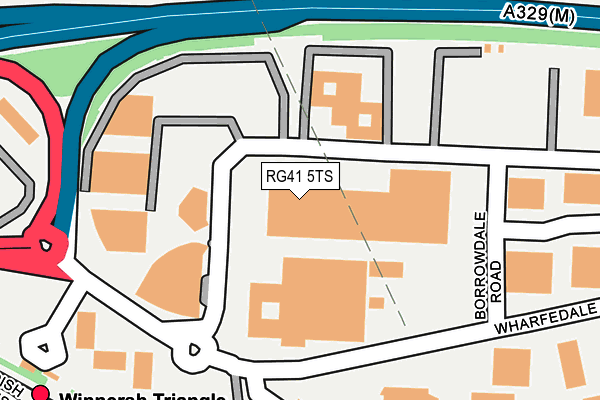 RG41 5TS map - OS OpenMap – Local (Ordnance Survey)