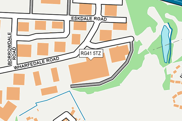 RG41 5TZ map - OS OpenMap – Local (Ordnance Survey)