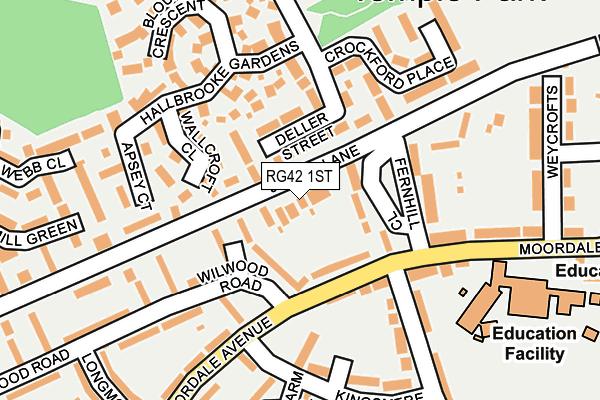 RG42 1ST map - OS OpenMap – Local (Ordnance Survey)