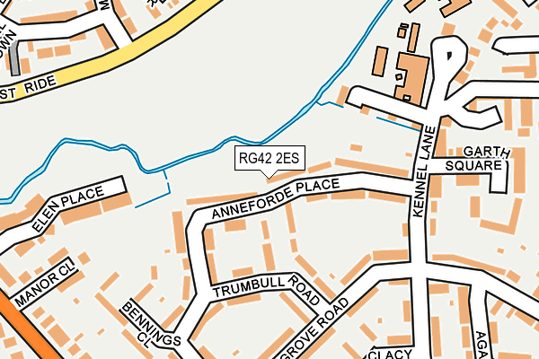 RG42 2ES map - OS OpenMap – Local (Ordnance Survey)