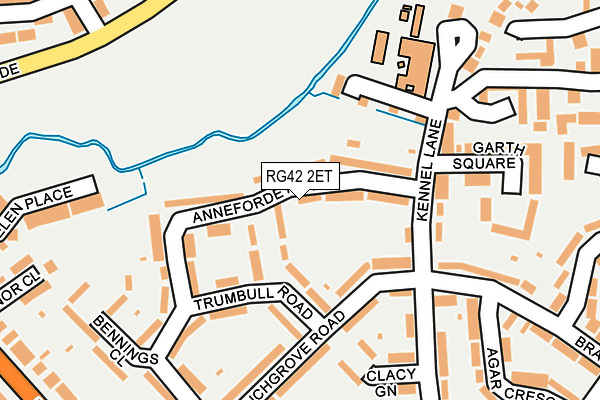 RG42 2ET map - OS OpenMap – Local (Ordnance Survey)