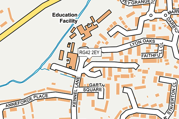 RG42 2EY map - OS OpenMap – Local (Ordnance Survey)