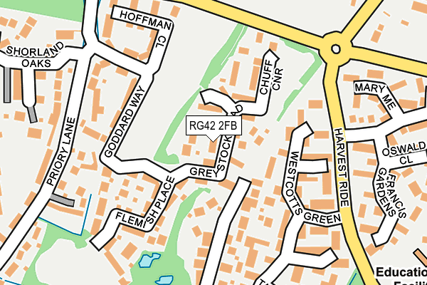 RG42 2FB map - OS OpenMap – Local (Ordnance Survey)