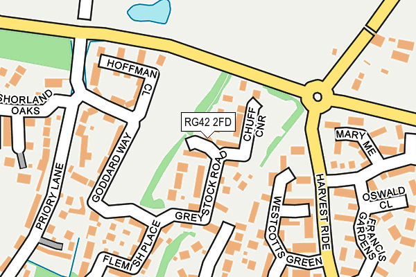 RG42 2FD map - OS OpenMap – Local (Ordnance Survey)